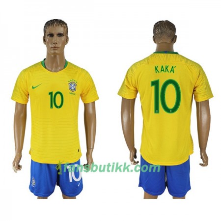 Fotball-VM 2018 Brasil drakt Kaka 10 Hjemmetrøye